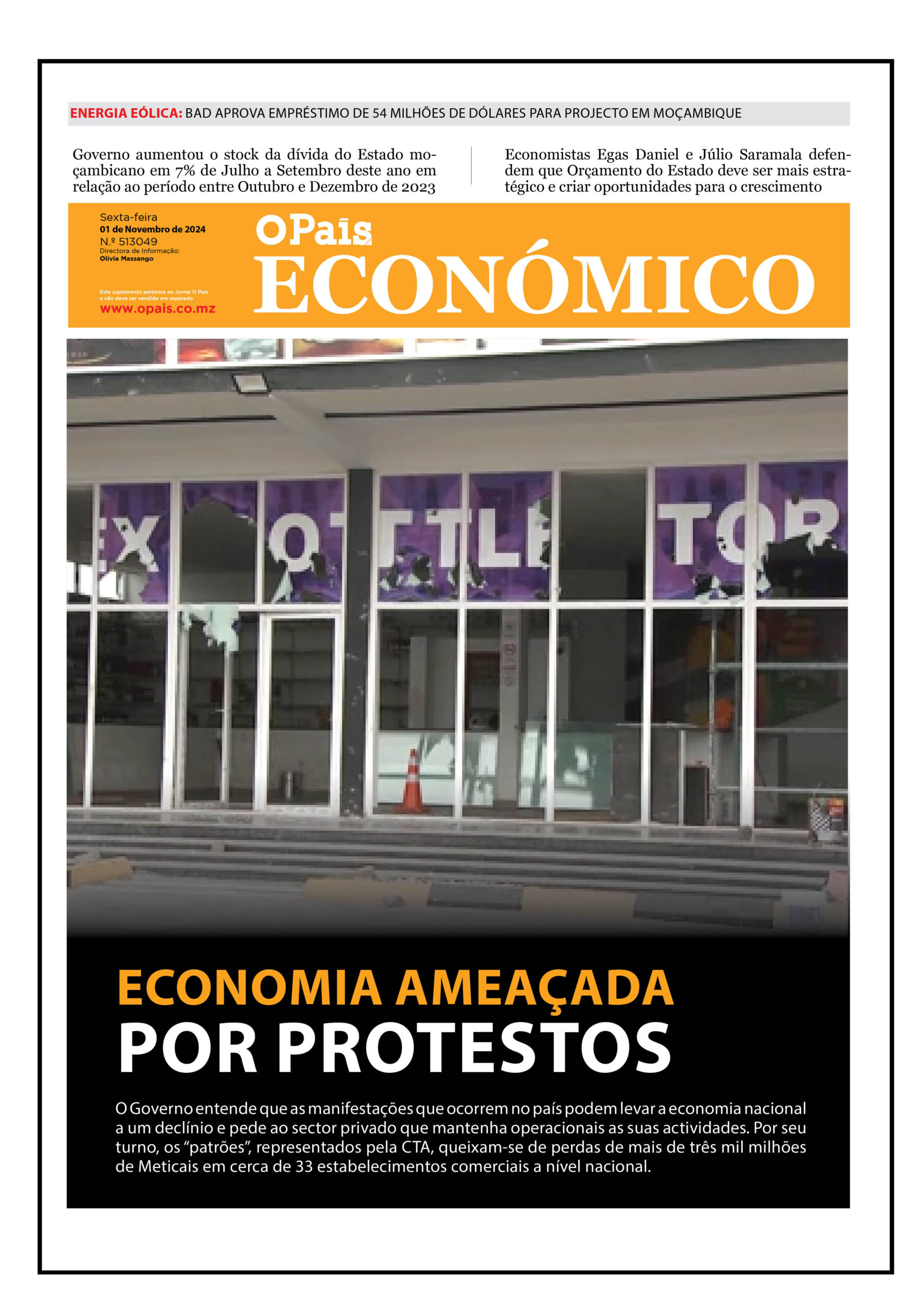 Capa Do Jornal Econ Mico O Pa S A Verdade Como Not Cia