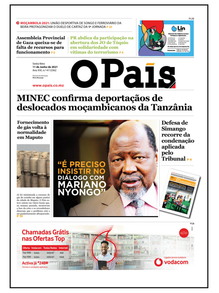 Capa Do Jornal Diário 11062021 O País A Verdade Como Notícia 4987