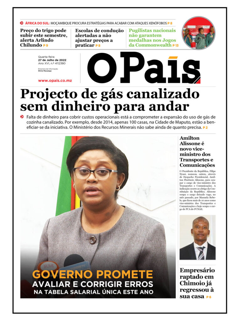 Capa Do Jornal Diário 27 07 2022 O País A Verdade Como Notícia