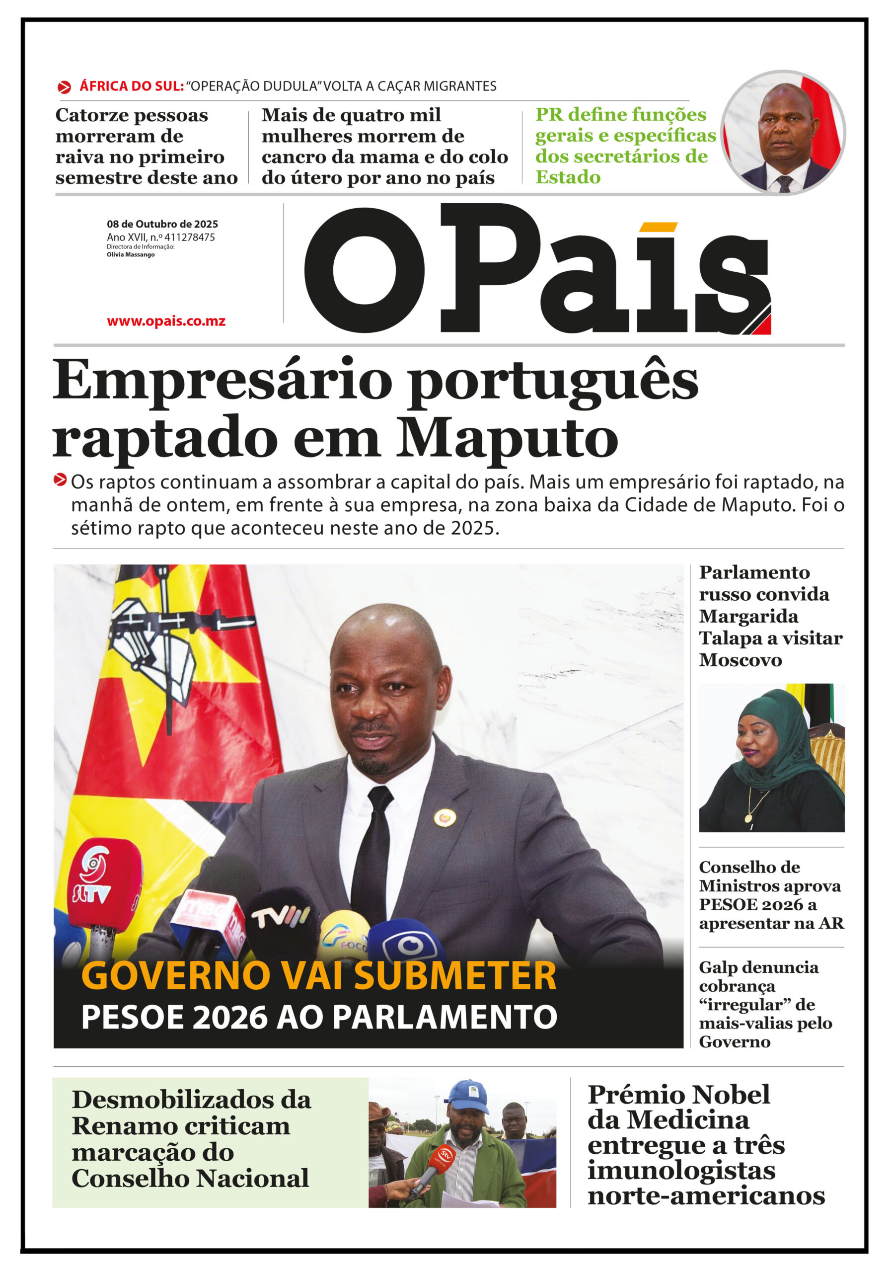 Urgente! Capa do Jornal 08.10.2025 Revela Notícias Chocantes - Veja Agora!