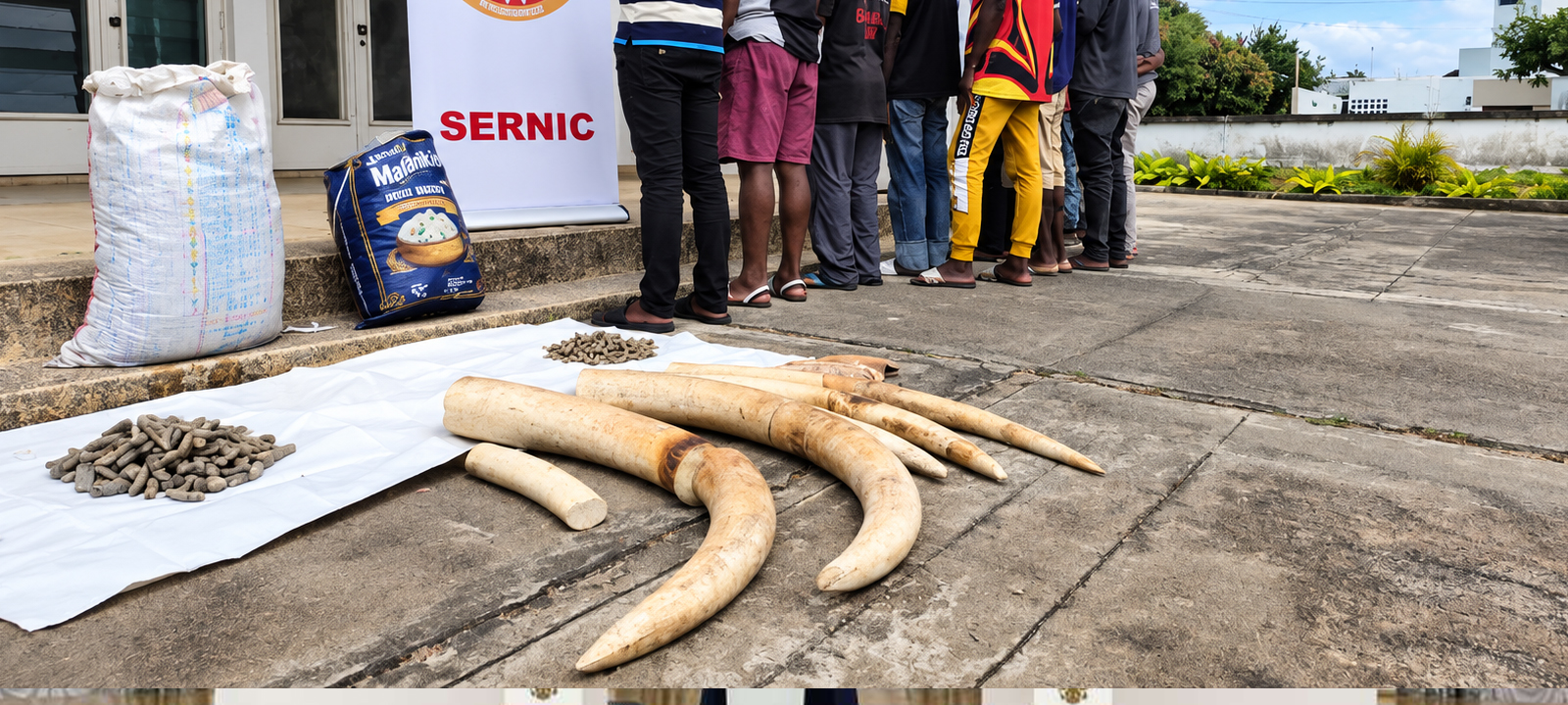 Mozambique Police: 12 Arrested for Illegal Ivory, Hippo Teeth Trade